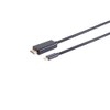 HDMI A auf USB-C 3.1 Kabel, 4K@60Hz, Vergoldete Kontakte 1,80m