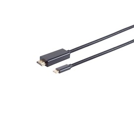 HDMI A auf USB-C 3.1 Kabel, 4K@60Hz, Vergoldete Kontakte 1,80m