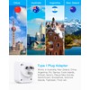 US to Australia New Zealand Power Plug Adapter, HANYCONY Australia