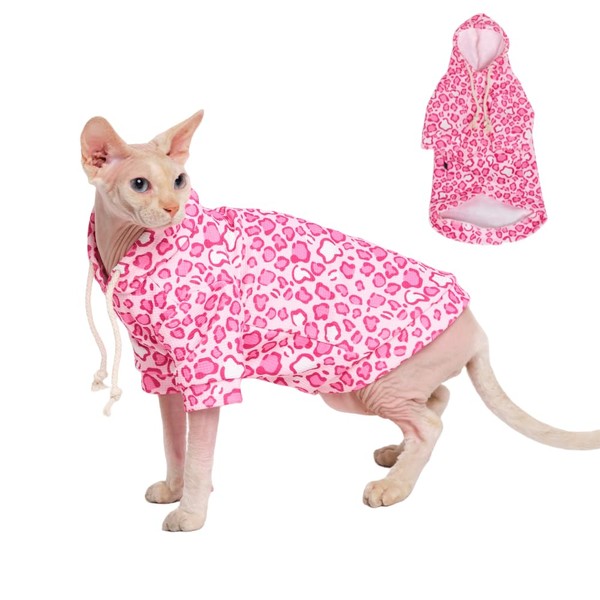 GigglyHouse Sphynx - Ropa para gatos con sombrero y sudadera,