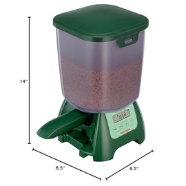 Fish Mate Fish Mate P7000 Large, 6 lbs Capacity, Rain-Resistant Automatic Pond Fish Feeder