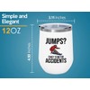 Snowboarding White Edition Wine Tumbler 12oz - Jumps - Ski