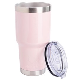 NORDAY | Stainless Steel Cups – Tumblers | 30oz Blush Glitter Thermal Tumbler | Maintains Temperature Between 8 and 24 Hours | Anti-Spill Lid - Ideal For Trips | Double Wall - Extra Resistant