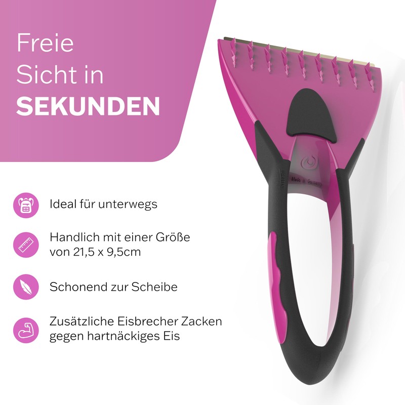 AUPROTEC Ice Scraper 2K with Brass Blade Pink / Grey