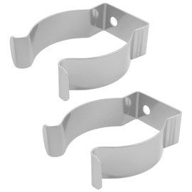 YINETTECH 2 Pieces 55mm Table Leg Clip Stainless Steel Spring Clip Table Leg Storage Clamp for Motorhome Camper Caravan Marine Craft Silver