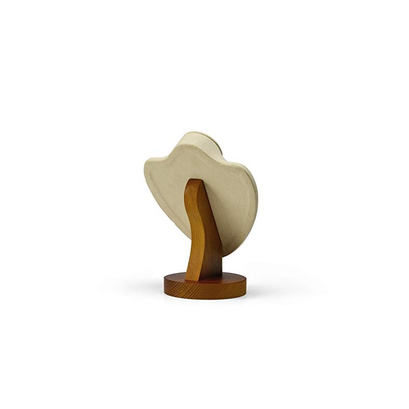 Oirlv Solid Wooden Necklace Display Bust Premium Necklace Display Stand