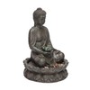 Alpine Corporation GEM178 Indoor Tabletop Meditating Buddha Water Fountain with