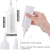 8 Pcs Small Squeeze Bottles 50ml Tip Applicator Bottle Plastic
