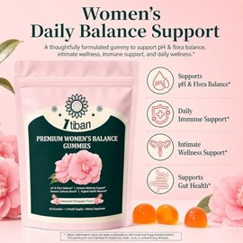 Pineapple Gummies for Women pH Balance, Feminine Probiotics for Vaginigal Health, Nutrition Feminine Gummies, Immune Support, Vegan, Gluten-Free, Hawa