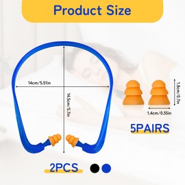 2 Stück Silikon-Ohrstöpsel, Ohrstöpsel zum Schlafen, Gehörschutz, Ohrschlaufen, Geräuschunterdrückung für Schlaf, Konzentration, Reisen und Lärmempfindlichkeit