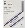 Showgard Pre-Cut Black Stamp Mounts Size E22/25