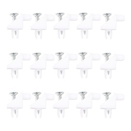 15 Pack White Shelf Support Pins - Replacement for IKEA Part #101558, #10077788 - Fits Pax, KOMPLEMENT, KLEPPESTAD, RAKKESTAD Wardrobes & Shelves - Cabinet Hardware Pegs for 5mm Holes
