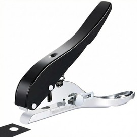 TOKIWANO Hole Punch, 0.3 inch (8 mm), 5/16 inch (8 mm), Single Hole, Heavy Duty Hole Puncher, Metal Pliers, Single Paper Punch, Portable Long Hole Puncher, for PVC Cards, for Paper Cards, Plastic