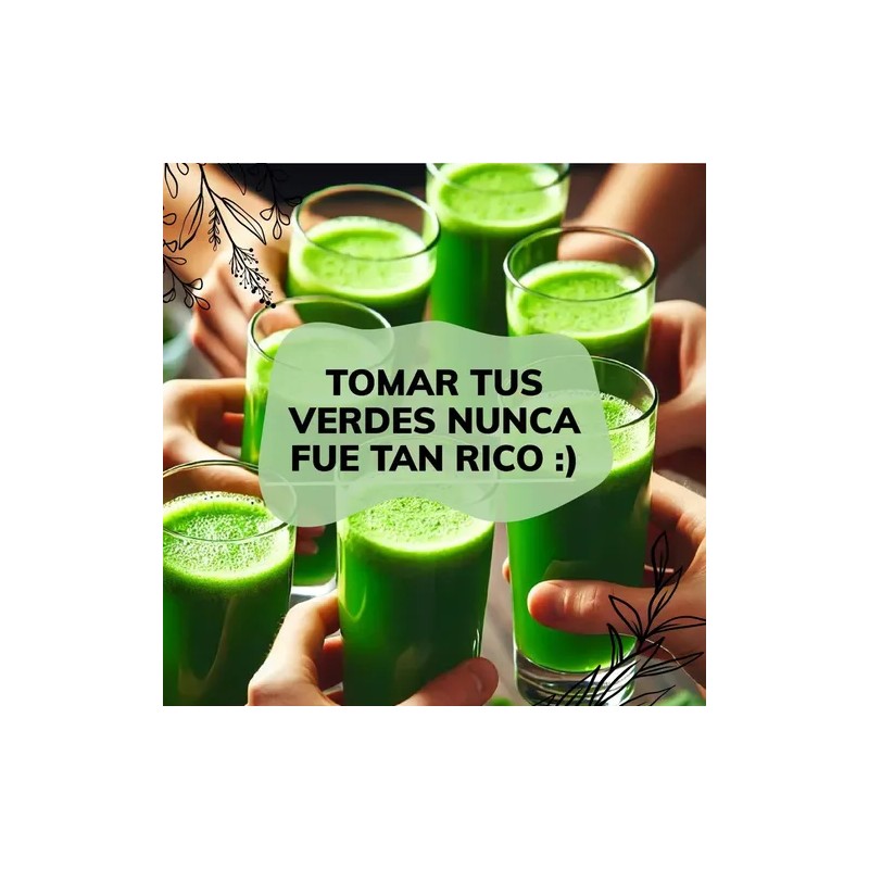 Green Mix Jugo Verde, Matcha, Espirulina, Té Verde, Espinaca, Clorofila,