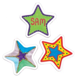 Baker Ross AT202 Star Magnet Kit Arts and Crafts for Kids (Pack of 6) Assorted