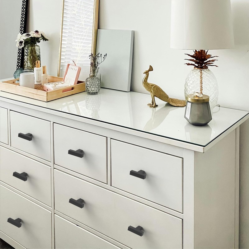 FILTA 10 Pack Black Cabinet Knobs 2 inch(50mm) Matte Black