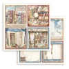 Stamperia 8" x 8" Paper Pad Vintage Library