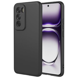 MEZON Ultra Slim Case for Oppo Reno12 Pro 5G – Premium Black Back Case – Shock Absorption, Wireless Charging Compatible (Oppo Reno12 Pro 5G, Gel Black)