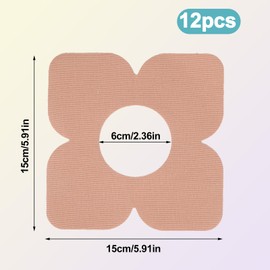 12pcs Kinesiology Tape for Knees, Waterproof Knee Tape Elastic Breathable Pre Cut Muscle Sports Tapes Knee Support Precut K Tapes Stickers for Knees Comfort Stability & Muscle Support (Skin Color)