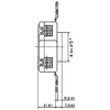 Panasonic WF1415BK Grounded 3P15A Embedded Outlet Black