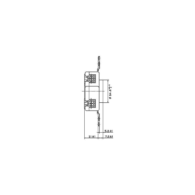 Panasonic WF1415BK Grounded 3P15A Embedded Outlet Black