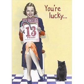 Lucky Charm Woman Funny Feminine Birthday Card