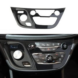 Korlot Carbon Fiber Center Console Gear Shift AC Panel Cover Trim for Chrysler Pacifica 2017-2025