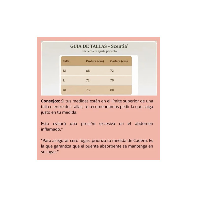 3 Calzones Menstruales Scentia Bambú Antifugas Antiolor