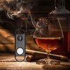 Cigar Cutter Guillotine V-Cut Cigar Cutter Cigar Punch with Key