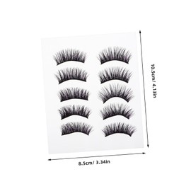FOMIYES 1set Dramatic Curly False Eyelashes for Stage Performance Exaggerated Eye Makeup Effect Hard Stem Lightweight and Comfortable Wispy Lashes for Parties and Events