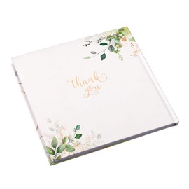 Lillian Rose Botanical and Geometric Guest Book with Gold Accents, 0.65x8.25x8.15, Multi