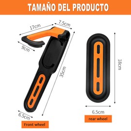 Wzenclave Soporte de Pared Para Bicicleta Soporte Vertical Para Bicicleta Ahorra Hasta 1.5 Metros de Espacio Colgador de Bicicleta Para Cochera Con Protector De Pared Ideal Para Cualquier Bicicleta