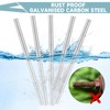 Pack of 5 Threaded Rods M6 x 100 mm, Threaded