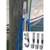 Marine Dock Hooks, Heavy-Duty Aluminum, 50 lb Capacity, White, Set