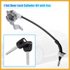 Partuto 1 Set Front Left Side Door Lock Cylinder Cable
