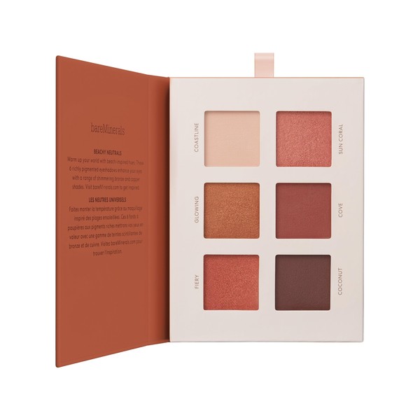 bareMinerals Bare Minerals Mineralist Eye Shadow Palette Warms Bear Minerals Iconic Shades Inspired by "Warms" in 6 Bronze Copper Tone Colors - 7.8g (6x1.3g)