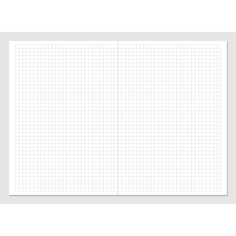 Nakamura Printing Co. N-PB069 Horizontal Opening Notebooks, A5, Square 0.2