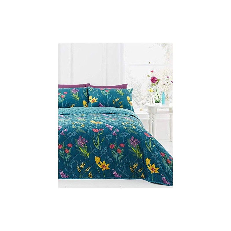 Dreams & Drapes - Ingrid Floral Print Reversible Duvet Cover