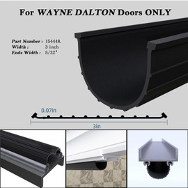 Ginchain Replacement Garage Door Bottom Weather Seal 154448 for Wayne Dalton, Weatherproof and Buffering Sealing Replacement (16')