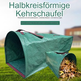 Garden Waste Sack 1-PCS 120 L with Lid Garden Bag 1 x 150 L Horizontal Garden Waste Bags Stable Robust & Foldable Leaf Bag Garden Waste Bag with Lid (2)