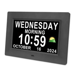 SSINI Digital Calendar Dementia Alarm Clock with Day and Date for Elderly - 1...