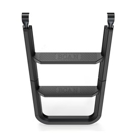 BCAN Trampoline Ladder Universal Easy-to-Assemble, 2-Step Trampoline Steps with Horizontal Wide Steps, Skid-Proof Steps Universal Hook, Trampoline Stairs Accessories