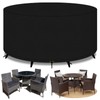 PATIO PLUS Garden Table and Chairs Round Patio Set Cover,Waterproof,