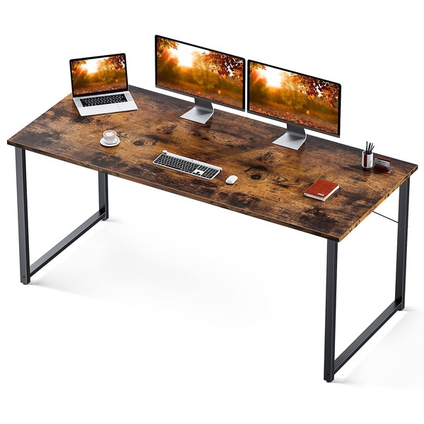 Coleshome 63 Inch Computer Desk, Modern Simple Style Desk for