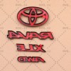 Unbranded 2019-2025 Blackout Overlay Kits For Rav4 XLE AWD Rear