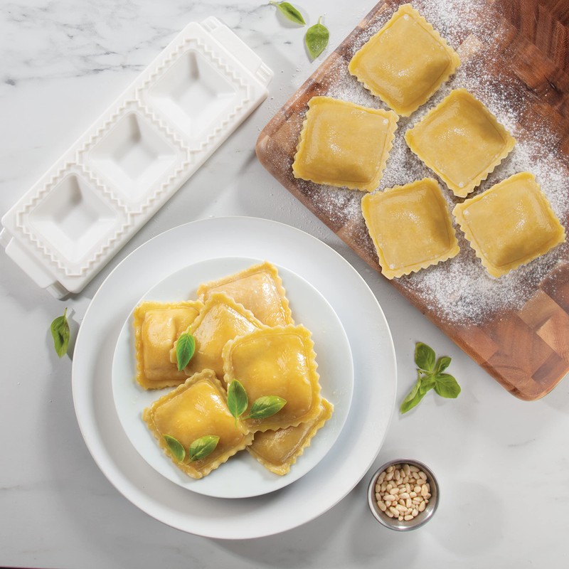 Jumbo Square 2" Ravioli Molds- Homemade Filled Pasta Maker- 2