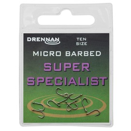 Drennan Super Specialist Barbless Hooks - Size 12