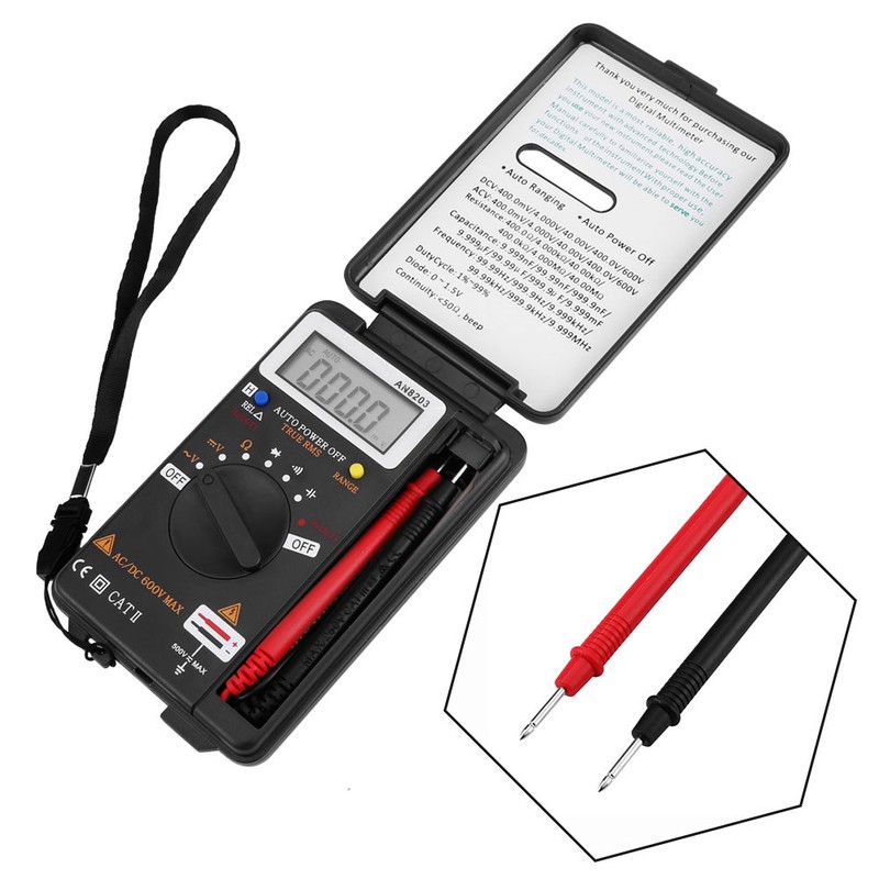 ANENG AN8203 Digital Multimeter AC/DC Voltmeter Ohm Meter LCD Display
