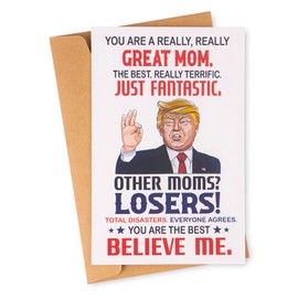 decorluxes Funny Card for Mom from Daughter, Son, Kids on Mothers Day, Mother’s Day Greeting Card for mom, New Mom Greeting Card for Women