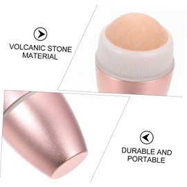 Baluue Volcanic Stone Oil-absorbing Ball Facial Products Jojoba Oil Organic for Face Skin Face Oil Roller Charcoal Oil Absorber for Face Oily Women Moisturizer Scrubber Aluminum Alloy